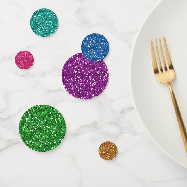 Colourful Glitter Confetti (Group)
