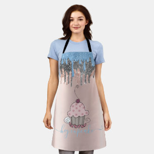 Colourful Glitter Drips Cupcake Apron