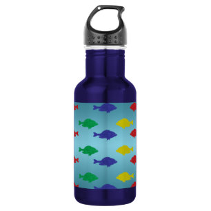 Colourful Glitter Fish 532 Ml Water Bottle