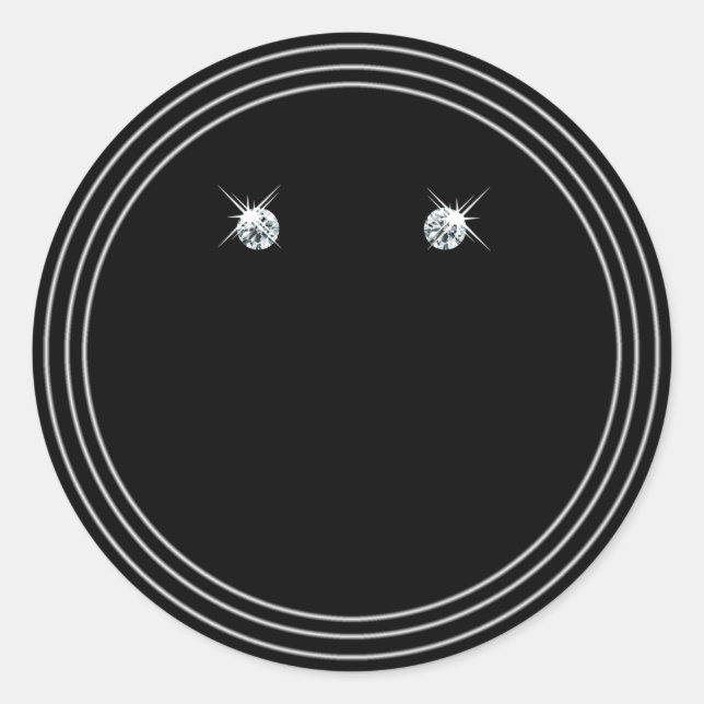 Colourful Glitter Product Labels Diamonds with Log (Front)