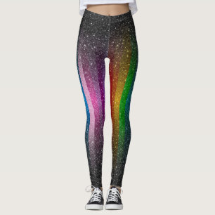 Colourful Glitter Sparkles Leggings