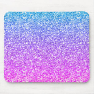Colourful Glitter & Sparkles Modern Design Mouse Pad
