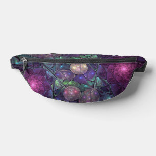 Colourful Glittering Modern Abstract Fractal Art Fanny Pack