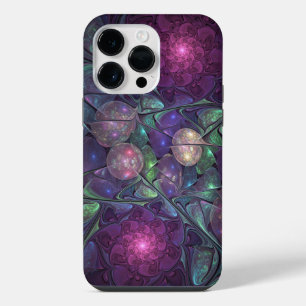 Colourful Glittering Modern Abstract Fractal Art iPhone 14 Pro Max Case