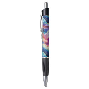 Colourful Glittery agate texture Pen