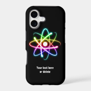 Colourful Glow Atom Symbol