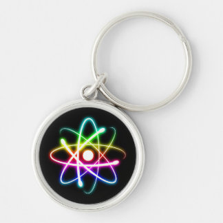 Colourful Glowing Atom Keychain