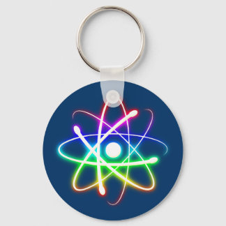 Colourful Glowing Atom Keychain