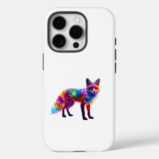Colourful Glowing Fox iPhone 16 Pro Case
