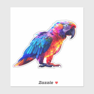 Colourful Glowing Parrot 