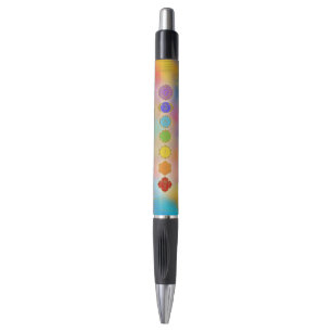Colourful Golden Chakras composition Pen