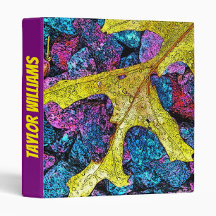 Colourful Golden Leaf Binder