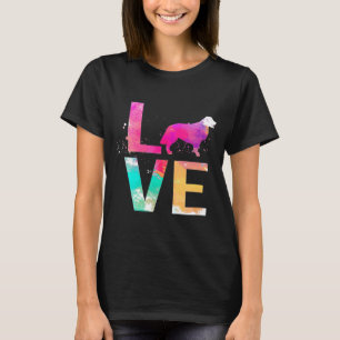 Colourful Golden Retriever Dog Mom Golden Retrieve T-Shirt