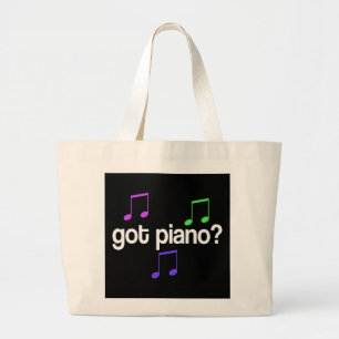 Colourful Got Piano Totebag Large Tote Bag