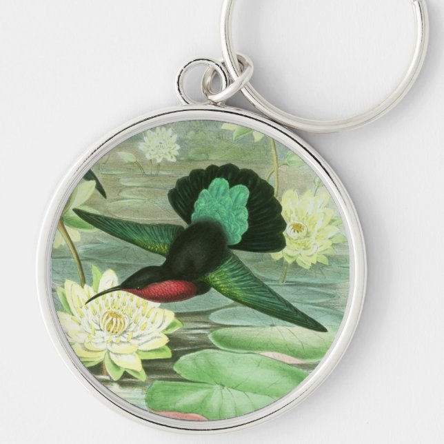 Colourful Gould Hummingbird Key Chain Keychain (Front)