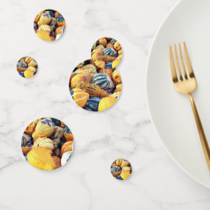 Colourful Gourds Close Up Confetti