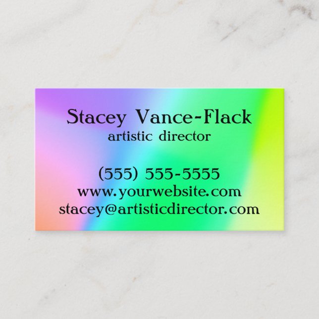 Colourful Gradient Business Card (Front)