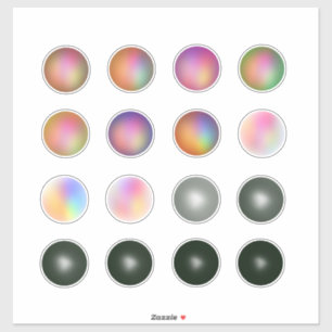 Colourful gradient circles