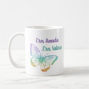 Colourful Gradient Cute Butterfly Christian Coffee Mug