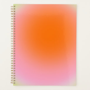 Colourful Gradient Lime Green Pink Orange Planner