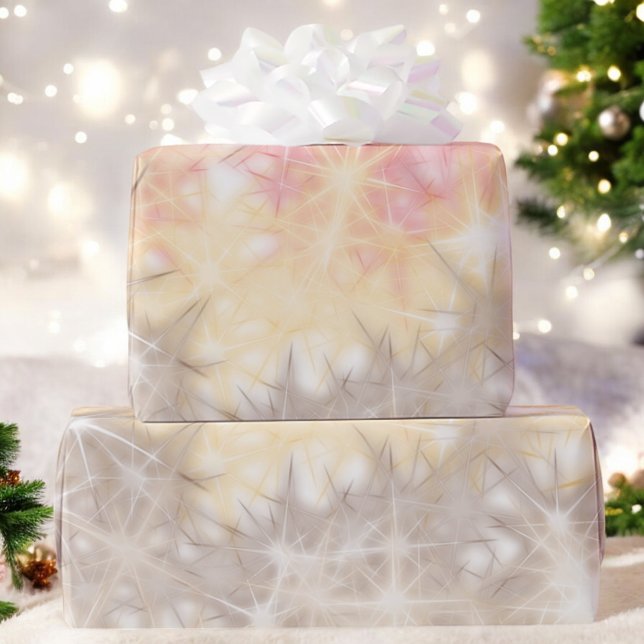 Colourful Gradient Sparkle Festive Holiday Gift Wrapping Paper (Creator Uploaded)