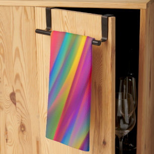Colourful Gradients Abstract Kitchen Towel