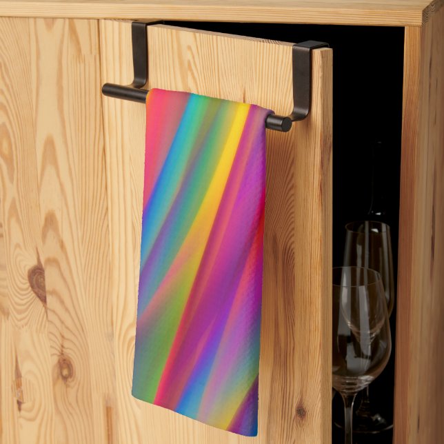 Colourful Gradients Abstract Kitchen Towel (Thirds Fold)