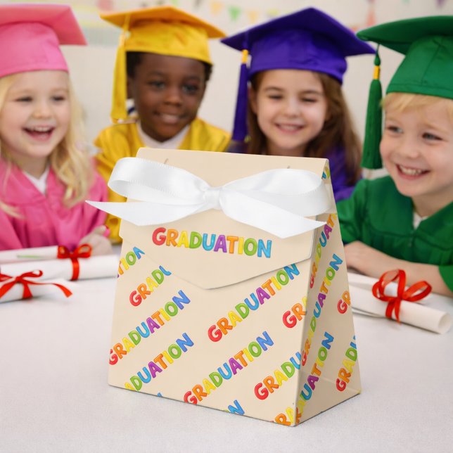 Colourful Graduation  Favor Box (Creator Uploaded)