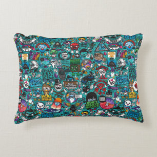 Colourful Graffiti Art, Accent Pillow