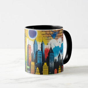 Colourful Graffiti Art Design Mug