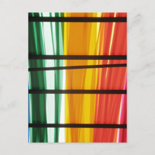 Colourful Graffiti Art Lines Postcard