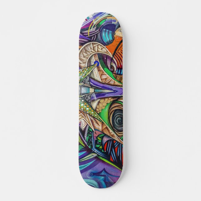 Colourful Graffiti Art Skateboard (Front)
