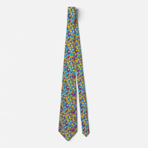colourful graffiti art tie