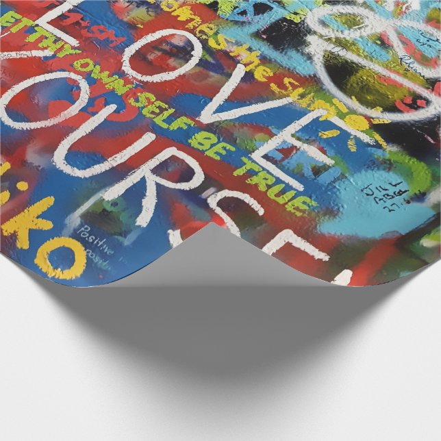 Colourful Graffiti Art, Wrapping Paper (Corner)