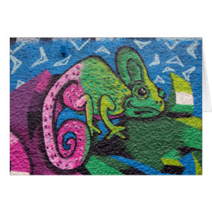 Colourful Graffiti Chameleon