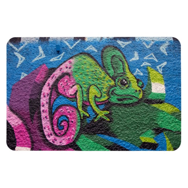 Colourful Graffiti Chameleon Magnet (Horizontal)