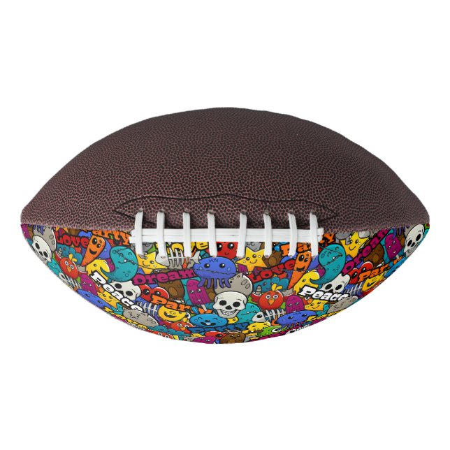 Colourful Graffiti Characters Pattern Football (Front)