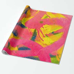 Colourful Graffiti. Closeup abstract street artart Wrapping Paper