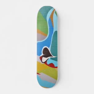 Colourful Graffiti Heart Art Skateboard