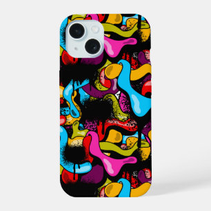 Colourful Graffiti Hip Hop Street Art iPhone 15 Case