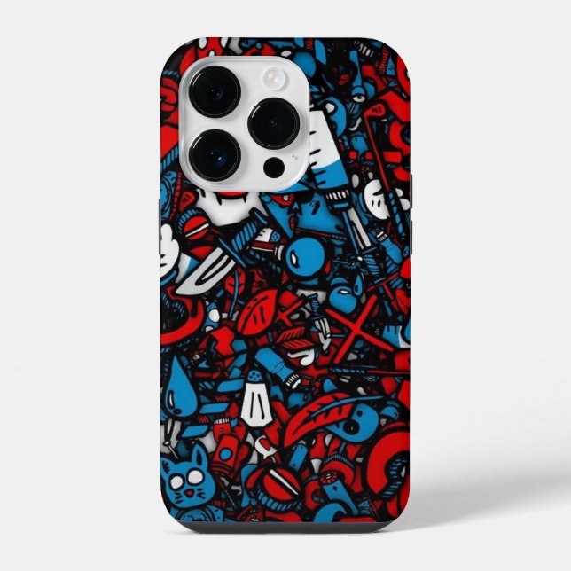 Colourful graffiti  iPhone case (Back)