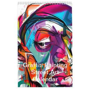Colourful Graffiti Painting Street Art 2026 Calendar
