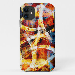 Colourful graffiti pattern iPhone 11 case