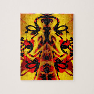 Colourful graffiti pattern jigsaw puzzle
