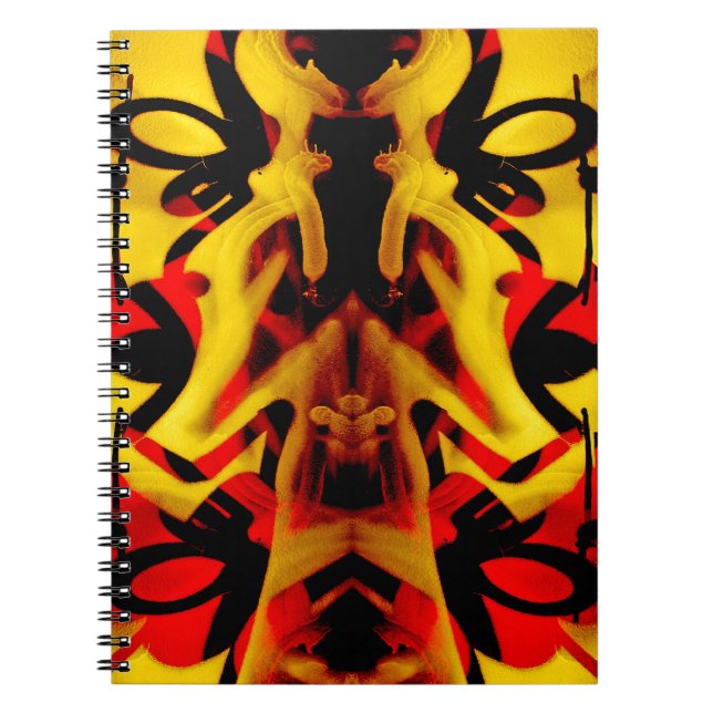 Colourful graffiti pattern notebook (Front)