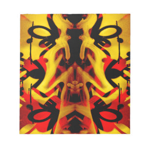 Colourful graffiti pattern notepad