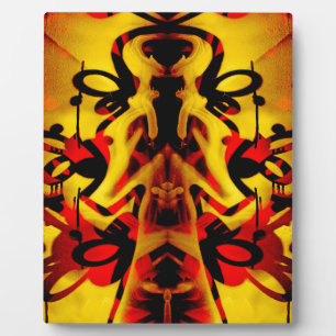 Colourful graffiti pattern plaque