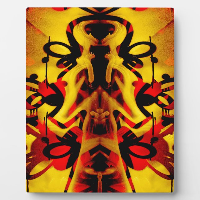 Colourful graffiti pattern plaque (Front)