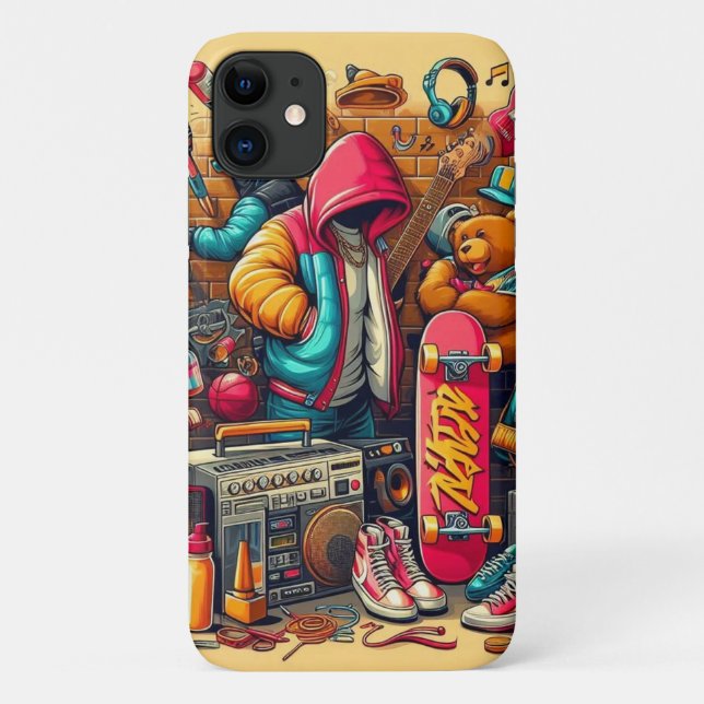 Colourful Graffiti Style Design Case-Mate iPhone Case (Back)