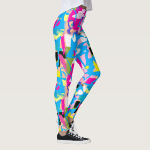 Colourful Grafitti Splash Leggings